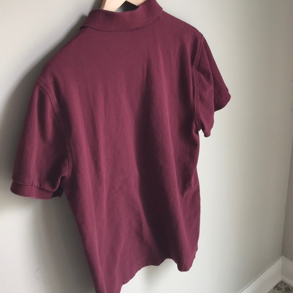 Men’s J.Crew, short sleeved Polo, maroon - Picture 5 of 7
